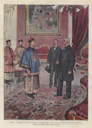 Rom, Der Chinesische Botschafter Lo-Feng-Luh Im Außenministerium Empfangen