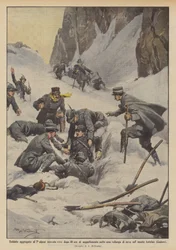 Soldat des 7. Alpini nach 40 Stunden unter einer Lawine lebend gefunden