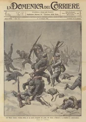 Auf dem Monte Coston, die heldenhafte Verteidigung einer unserer Pioniereinheiten, die sich befreien kann