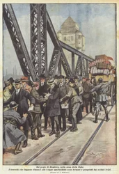 Auf der Homberg-Brücke im Ruhrgebiet