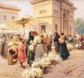 Der Lilienmarkt am Porta Garibaldi in Mailand