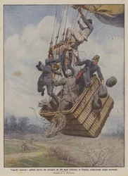 Moderne Tragödien, ein Ballon stürzt aus 250 Metern Höhe in Frankreich ab und zerquetscht fünf Aeronauten