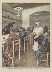 Ein Vorfall im Notarbartolo-Prozess in Mailand, das Risotto für arme sizilianische Zeugen