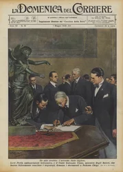 Ein historischer Akt, das italienisch-englische Abkommen