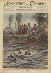 Eine außergewöhnliche Rettung wurde von einem Balilla in den Gewässern des Liri bei Sora (Frosinone) durchgeführt