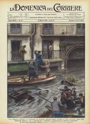 Ein Zyklonsturm brach über Palermo herein