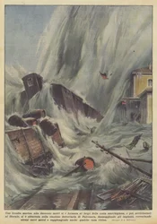 Eine 200 Meter hohe Wasserhose bildete sich vor der Küste der Marken und dann...