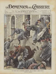 Ein seltsamer Fall kollektiver Suggestion, Flucht von Arbeiterinnen in Sestri Ponente