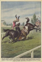 Ein seltsamer Unfall auf einer Rennbahn in Kalifornien