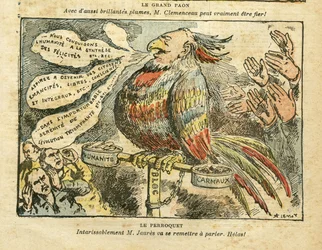 Illustration von Achille Lemot (1846-1909) in Le Pelerin, 26/01/08 - Der große Pfau - Streik, Sozialismus, Carmaux, L