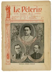 Illustration von Achille Lemot (1846-1909) für das Cover von Le Pelerin, 26/08/06 - Neue englische Bischöfe - Religion Glaube, Katholizismus - Bischöfe