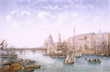 Zollhaus und London Bridge, 1862