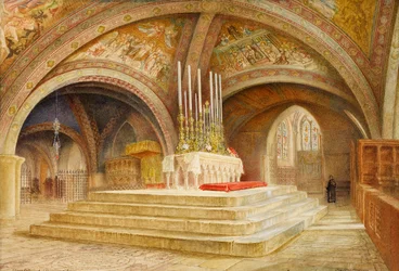 Hochaltar über dem Grab von Franz von Assisi, 1909