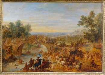 Kavalleriekampf an einer Brücke