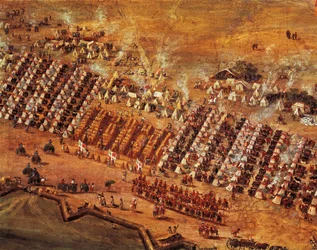 Belagerung von Maastricht, Detail von Adam Van Der Meulen
