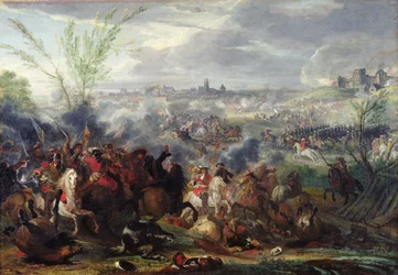 Studie zur Belagerung einer flämischen Stadt