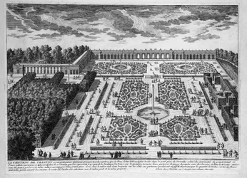 Le Chateau de Trianon, Gärten des Petit Trianon im königlichen Palast von Versailles