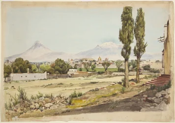 Vulkane Popocatépetl und Iztaccíhuatl, Puebla, Mexiko