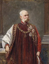 Porträt von Franz Joseph I. von Österreich als Großmeister des Goldenen Vlieses, 1903