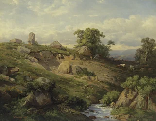 Talhang mit Felssturz, 1861