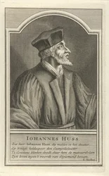 Porträt von John Hus, um 1710