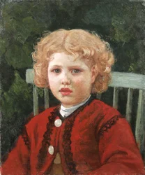 Mädchen mit lockigem Haar