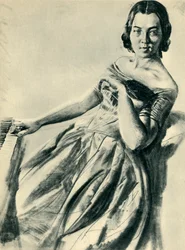 Frau am Klavier, 1846, 1943