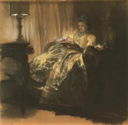 Lesende Dame