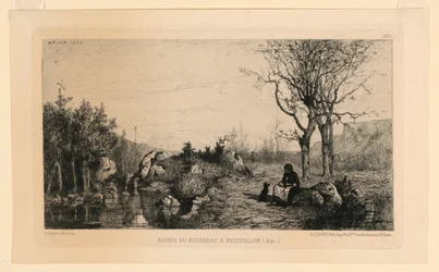 Ufer des Baches in Rossillon
