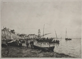 Rückkehr der Fischerboote in Collioure, nahe der spanischen Grenze