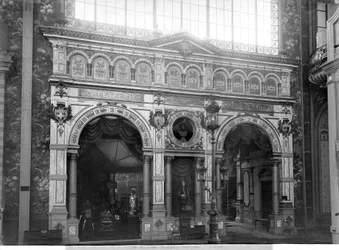 Portikus des Silberschmiedepavillons auf der Weltausstellung, Paris, 1889