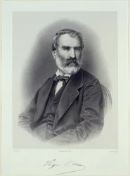 Porträt des Schriftstellers Eugène Pelletan 1813-1884