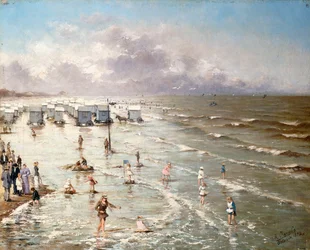 Der Strand von Ostende, 1892