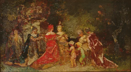 Versammlung in einem Park