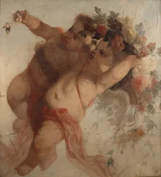 Liebesmusiker, Fragment der Dekoration des Eldorado