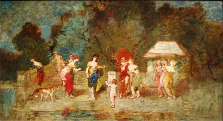 Szene in einem Park II, ca. 1870