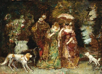 Eine Versammlung im Wald