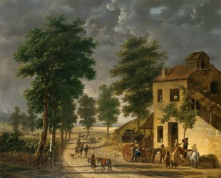 Das Coeur Volant Coaching Inn in Louveciennes, 1867