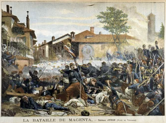 Die Schlacht von Magenta - Gemälde von Yvon, in „Le Petity Journal“ vom 15.09.1901