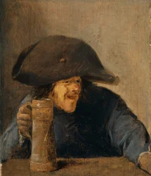 Bauer mit Zweispitz und Krug, ca. 1630