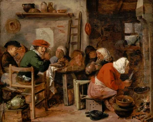 Frau macht Pfannkuchen