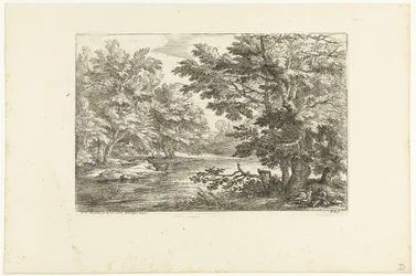 Landschaft mit See