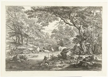Landschaft mit ruhenden Jägern Landschaften mit Jägern (Serientitel)