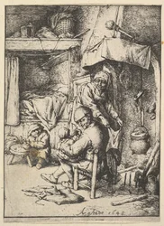 Vater füttert sein Kind (1610-85)