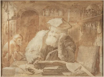 Dr. Faust in seinem Studierzimmer