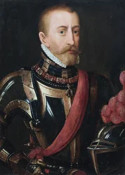 Porträt eines Edelmanns in Rüstung (Öl auf Holz)