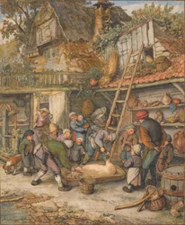 Das Schaben eines Schweins