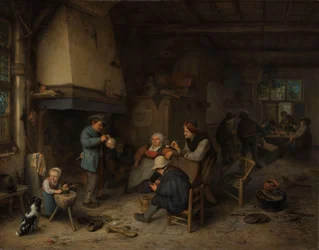 Bauern in einem Innenraum