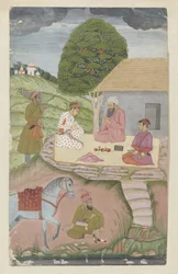 Zwei junge Prinzen empfangen den Segen