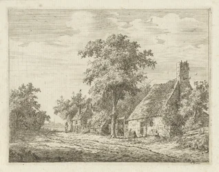 Zwei Häuser entlang einer Straße